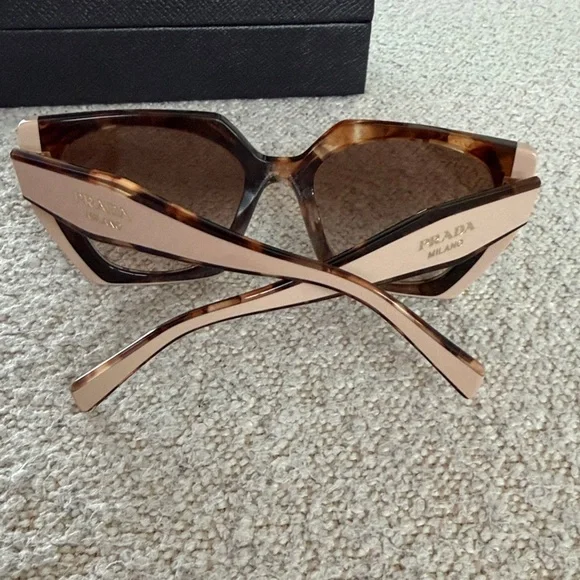 Prada Women's Tortoise Shell Sunglasses - Picture 13 of 14
